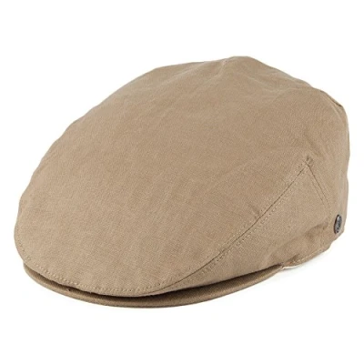Image of Jaxon &amp; James Linen Flat Cap Camel S