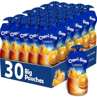 Image of Capri Sun Orange (30 x 330ml Bulk Multipack) With Resealable Cap And Nothing Artificial