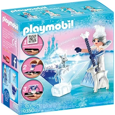 Image of Playmobil 9350 Magic Playmogram 3D Ice Crystal Princess, Fun Imaginative Role Play, PlaySets Suitable for Children Ages 4+