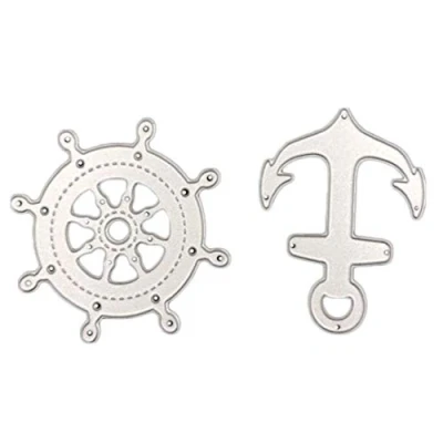 Image of Aisoway 1 Set Die Cuts Sailing Anchor Metal Cutting Dies Stamps Embossing Stencil for Card Scrapbooking and Diy Craft