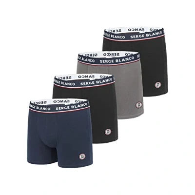 Image of Serge Blanco Men&#039;s Boxer SER/1BCX4 Underwear, Multicolored, Medium