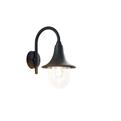 Image of Outdoor Wall Light &#039;Nalevi&#039; dimmable (Modern) in Black (1 Source, E27) from Lindby lamp for Exterior/Interior Walls, House, Terrace und Balcony