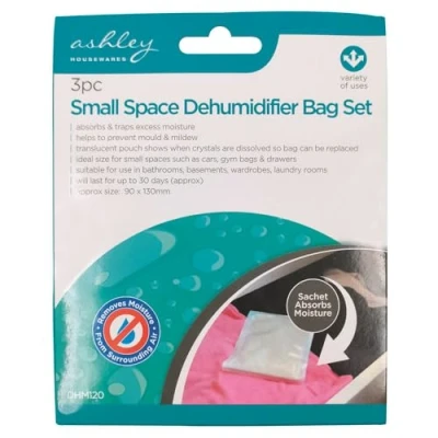 Image of Ashley 3Pc Small Space Dehumidifier Bag Set