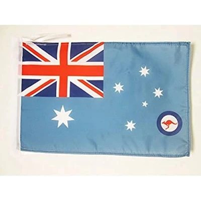 Image of AZ Flag Australia RAF Ensign 18&#039;&#039; x 12&#039;&#039; 100% Polyester australian Royal Air Force Small Banner with Two Cords Fade Resistant Vivid Colors 18x12 in 45x30 Cm