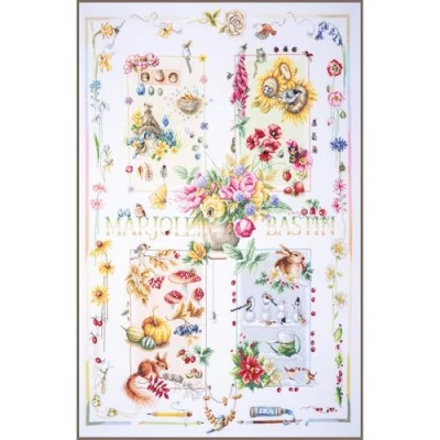 Image of Lanarte Cross Stitch Set, Multicoloured, 62x88cm