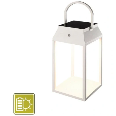 Image of Sapporo Large Solar Portable Lantern, 3W LED, 3000K, 238lm, IP54, White