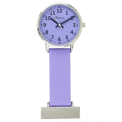 Image of Ravel Vibrant Silicone Nurses Watch Analogue Quartz R1107.7 Warm Lilac