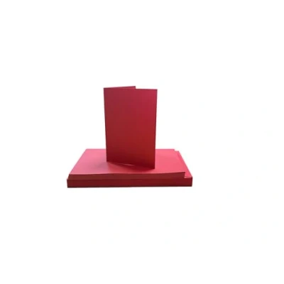 Image of Craft UK 2409 C6 Christmas Red Card and Envelope (Pack of 40)