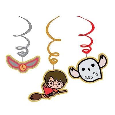 Image of (PKT) Child Harry Potter Swirl Decorations 6Pack