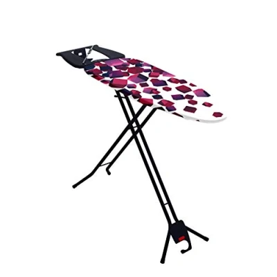 Image of Mabel Home Space Saving Ironing Board, Easy Storage, Adjustable Height + Extra Cover, Black, One Size