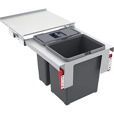 Image of Franke sorter Chambers (Two Types of Waste) Garbo 45 2 121.0200.692, Grey