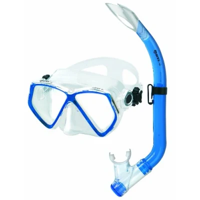 Image of Mares Men&#039;s Kid&#039;s Zephir Mask Plus Snorkel Set Diving Kit Transparent/CL, Size BX GURBLCL, Blue