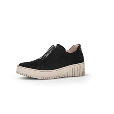 Image of Gabor Women Trainers, Ladies Low Tops,Removable Insole,Low Shoe,Street Shoes,Leisure,Sporty,Black (Schwarz) / 17,41 EU 7.5 UK