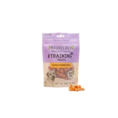 Image of Natures Deli Chicken Training Bites Dog Treats, Grain Free Low Fat Tasty Bite size Treats for Dogs 100 g