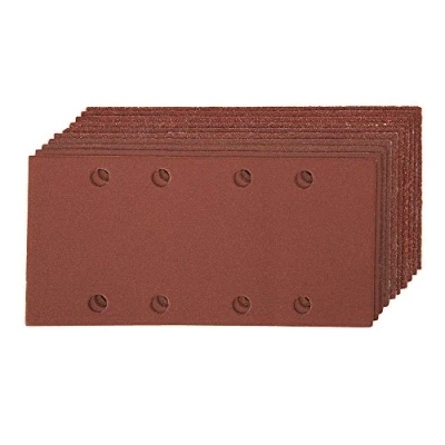 Image of Silverline Hook &amp; Loop 1/3 Sheets Punched 10pce 2 x 60, 3 80, 120, 240G