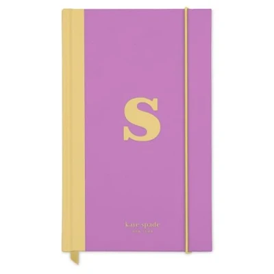 Image of Kate Spade New York Just Mine Notebook Journal, Monogram Cloth Hardcover 8.25&quot; x 5.25&quot;, Diary Includes 168 Lined Pages, (S)