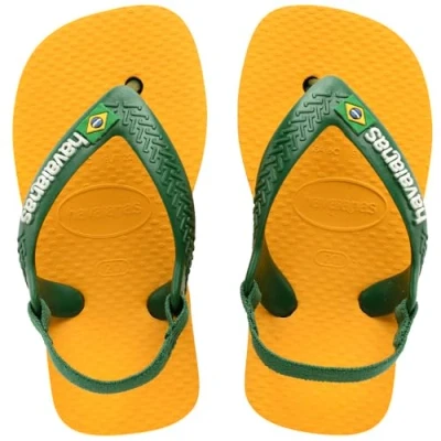 Image of Havaianas Baby Brasil Logo Ii Pop Yellow/Amazon 19