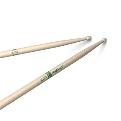 Image of ProMark Rebound 5B Raw Hickory Drumstick Acorn Wood Tip