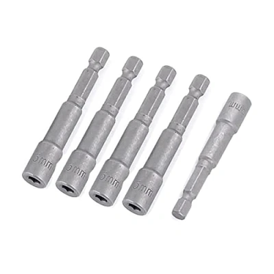 Image of Sourcingmap 1/4 inch Shank 5mm Hex Socket Nut Setter Drivers Bit Adapter 5pcs