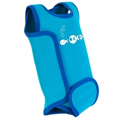 Image of SwimBest Baby Wetsuit A Neoprene Swimming Costume/Baby Wrap for 0 24 Months with 50+ UV Protection (Blue Fish, 12 Months)
