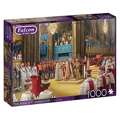Image of Jumbo, Falcon de luxe The King&#039;s Coronation, Jigsaw Puzzle for Adults, 1,000 piece