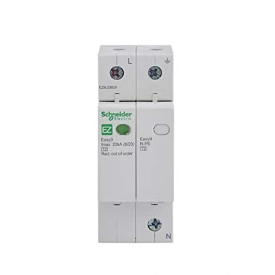 Image of Schneider Electric Easy9 Surge Arrester 1 pole and neutral 20kA, 230V, EZ9L33620