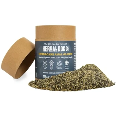 Image of Herbal Dog Co Anal Gland Treatment for Dogs &amp; Puppies, 250ml Digestive Supplements All Natural, Vegan, Made in UK