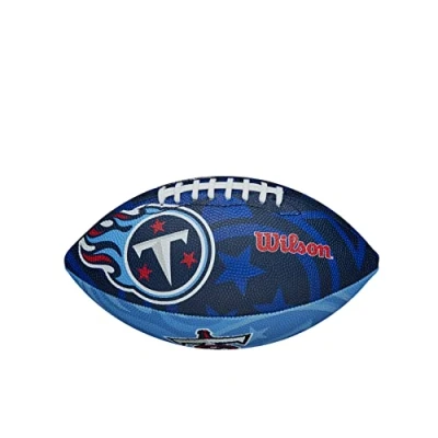 Image of Wilson American Football NFL JR TEAM LOGO, Junior Size, Rubber,Blue