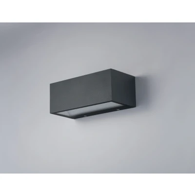 Image of TWIN Outdoor LED 2 Light Up Down Anthracite, IP54 1250lm 4000K 22x10.3x8.5cm
