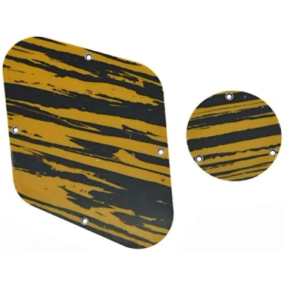 Image of Dopro Tawny Stripe LP Rear Control Plate Switch Cavity Cover For Epiphone Les Paul