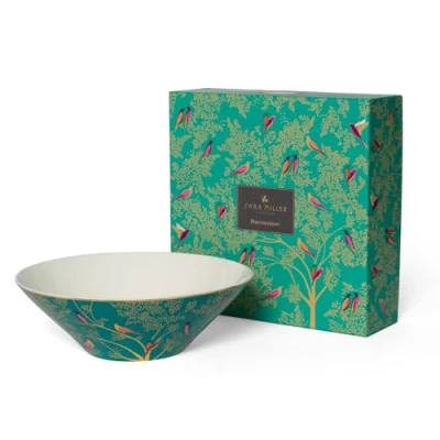 Image of Sara Miller Chelsea Collection Green Large Salad Bowl Boxed for Portmeirion