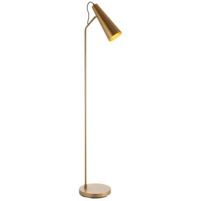 Image of Karna New Task Floor Lamp Warm Antique Brass