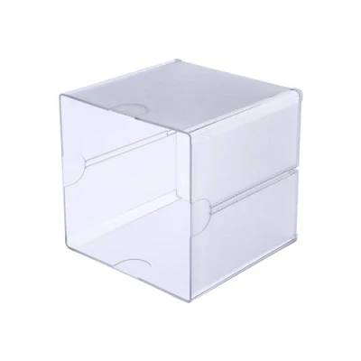 Image of Deflecto Classic Single Cube Storage Modular and Expandable Desktop Solution for Stationery Crafting Storage.