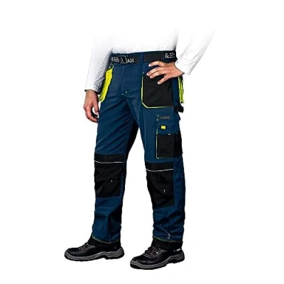 Image of Leber&amp;Hollman LH FMN T_GBY52 Formen Protective Trousers, Navy Black Yellow, 52 Size