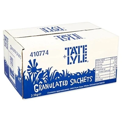 Image of Tate &amp; Lyle White Sugar Sachets 1000 per Pack of 2