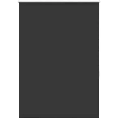 Image of vidaXL Roller Blind Blackout Black 115x150 cm Fabric Width 110.7 Polyester