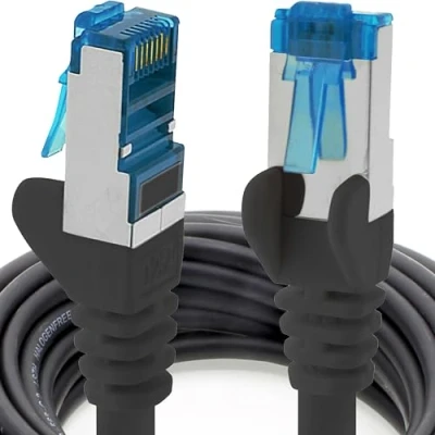 Image of 1aTTack.de 1 X 7,5 M CAT6a Ethernet Network Patch cable 10000 Mbit s SFTP PIMF 500 MHz black