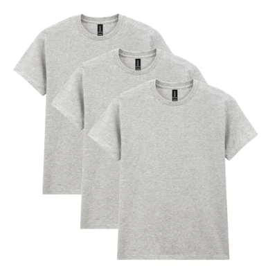Image of Gildan Heavy Cotton T Shirt, Style G5000, Multipack, Sport Grey (Pack of 3), XL