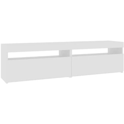 Image of vidaXL TV Cabinets 2 pcs with LED Lights White 75x35x40 cm