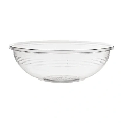 Image of Vegware 185 Series Compostable Bon Appetit Wide PLA Salad Bowls 24oz (Pack of 300)