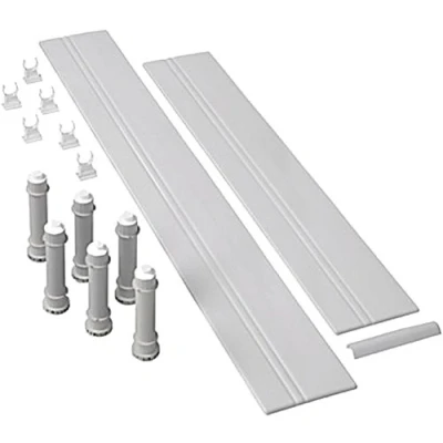 Image of Mira Flight Shower Tray Square Riser Conversion Kit 900mm 1.1783.101.WH (Push fit Adjustable Legs)