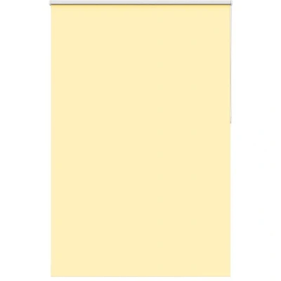 Image of vidaXL Roller Blind Blackout Yellow 155x230 cm Fabric Width 151.6 Polyester