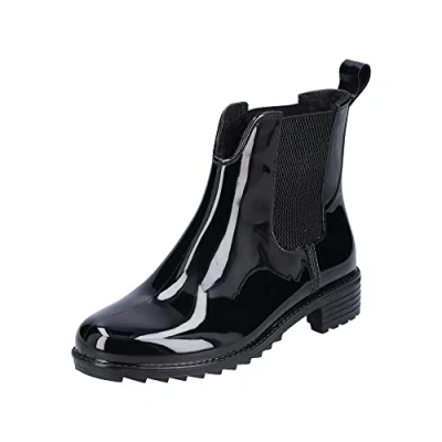 Image of Rieker Women&#039;s P8280 04 Wellington Boots, Black (Schwarz/Schwarz/Schwarz 04), 5 UK