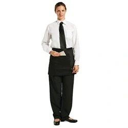 Image of Chef Works A425 Short Bistro Apron, Black
