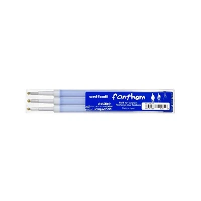 Image of Uni Ball Fanthom Erasable Gel Ink Pen Refill (3pcs) Blue