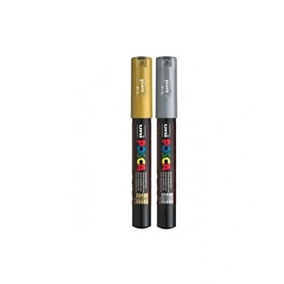Image of Marker Pens Gold and Silver