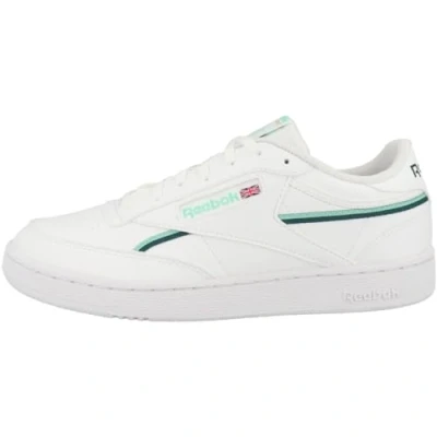 Image of Reebok Men&#039;s Club C 85 Vegan Trainer, FTWR White/hint Mint/Midnight Pine, 4.5 UK