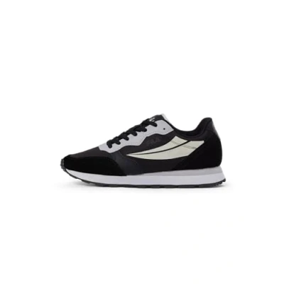 Image of Fila Hypert Trainers, Men&#039;s, Size: 9, Black/marshmallow Leather and textile