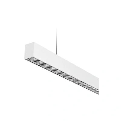 Image of Nile II 3 in 1 DALI Up/Down Reflector LED Batten 55W White Kosnic
