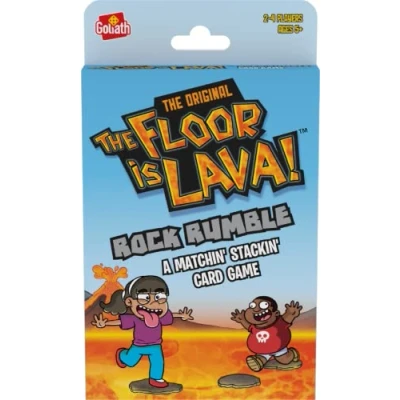 Image of Goliath Games The Floor is Lava: Rock Rumble A Matchin&#039; Stackin&#039; Card Game Kids Party For 2 4 Players Ages 5+
